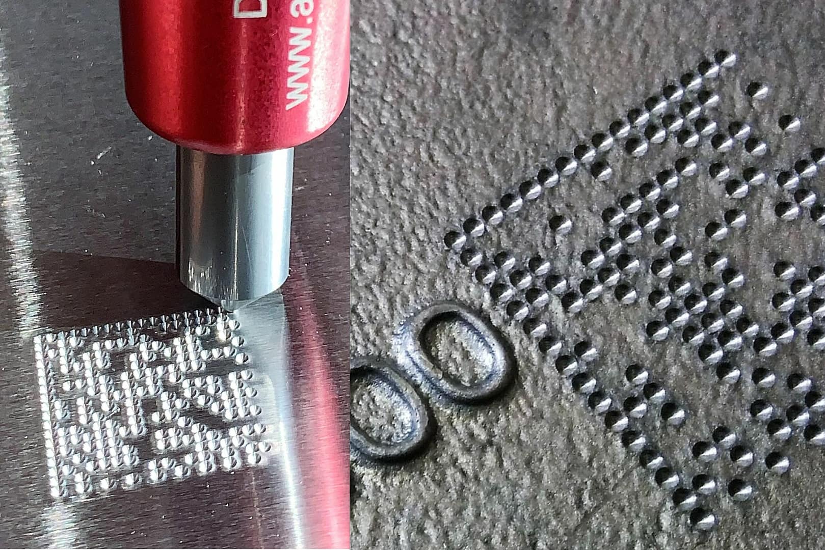 Datamatrix ADP marking Datamatrix kód / mikroúder